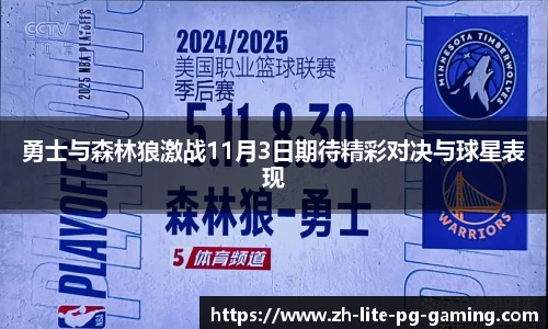 勇士与森林狼激战11月3日期待精彩对决与球星表现