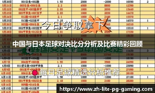 中国与日本足球对决比分分析及比赛精彩回顾